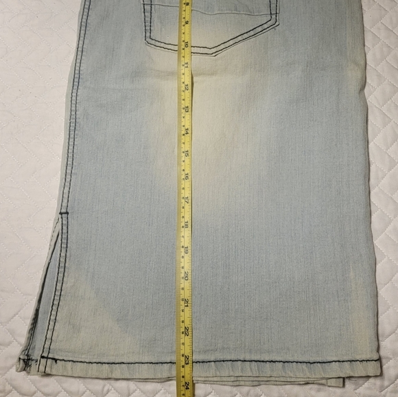 Plus Size Denim Skirt - Picture 2 of 3